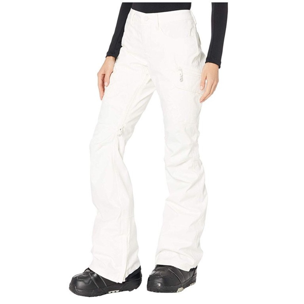 White Burton Ski Pants - Picture 1 of 5